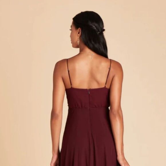 Birdy Grey Kaia Cabernet Chiffon Dress M NEW Bridesmaid Formal Prom Flowy - Picture 3 of 7